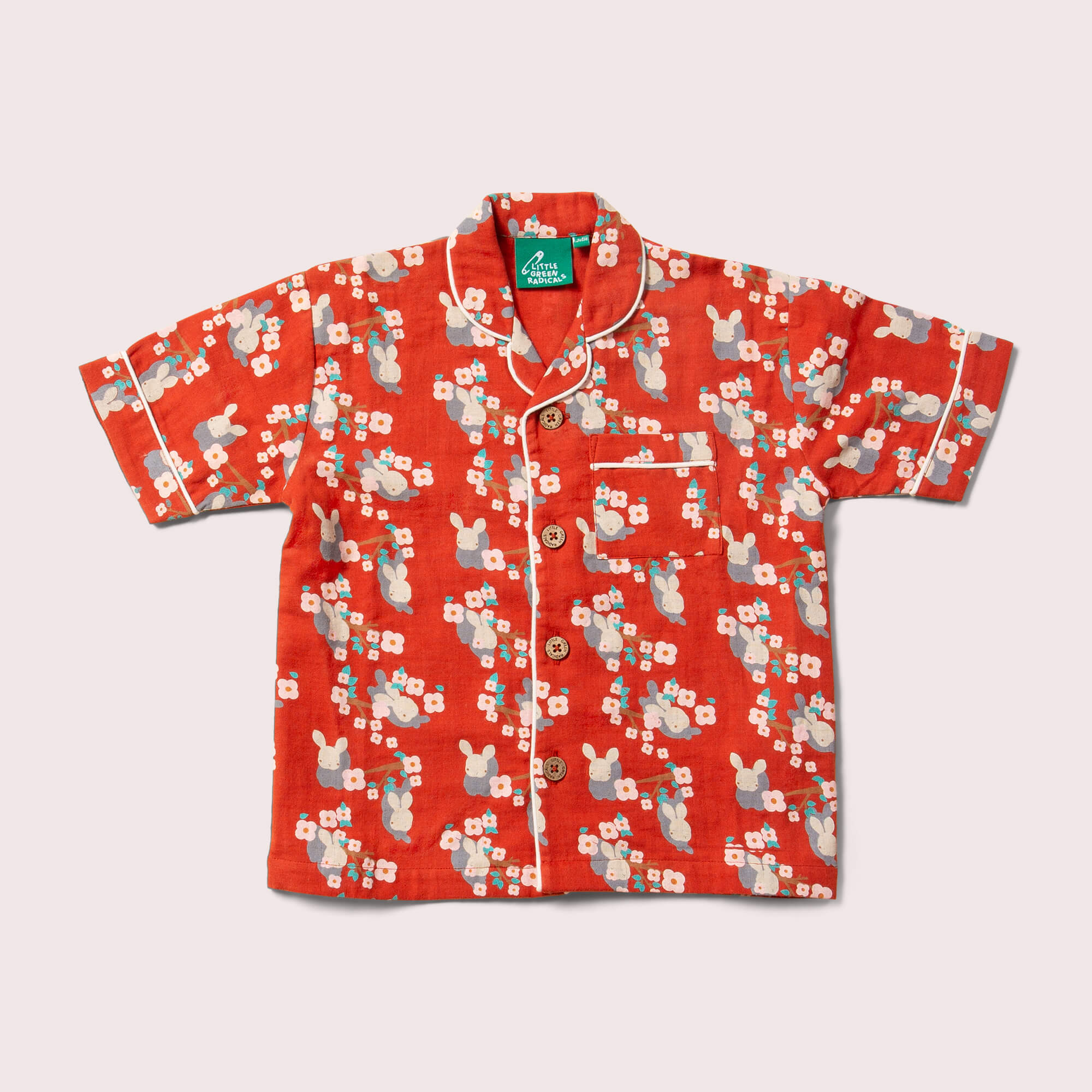 Little Rabbits Button Through Pyjama Short Set NOT AVAILABLE for USA/AUS/CAN