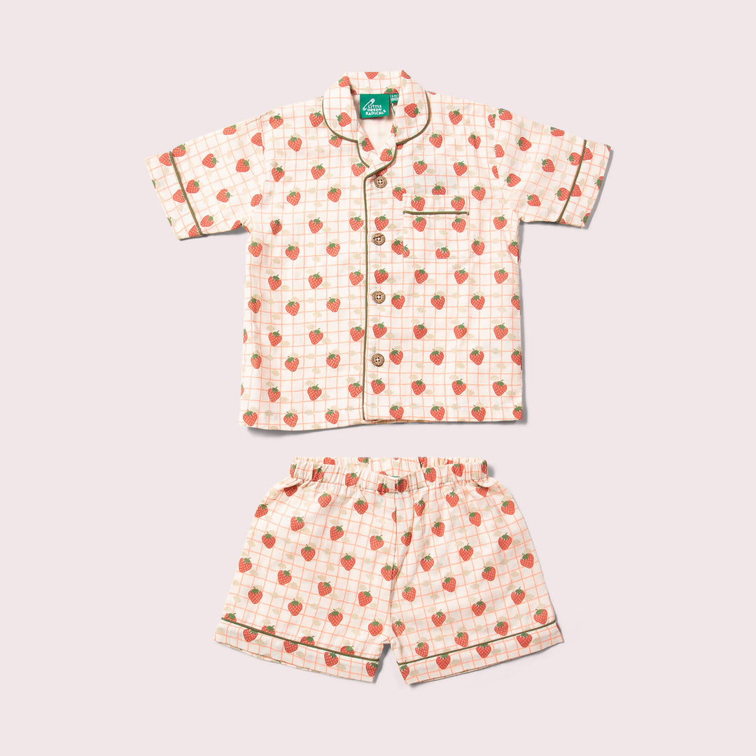 Strawberry Days Button Through Pyjama Short Set