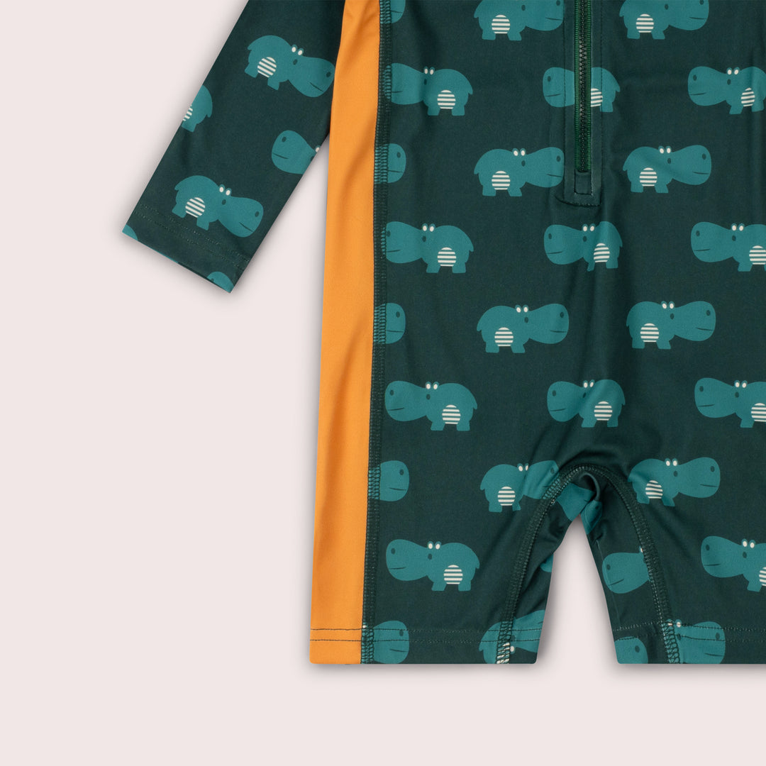 Happy Hippos UPF 50 Recycled Sunsafe Sunsuit