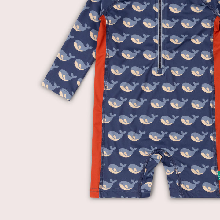Singing Whales UPF 50 Recycled Sunsafe Sunsuit