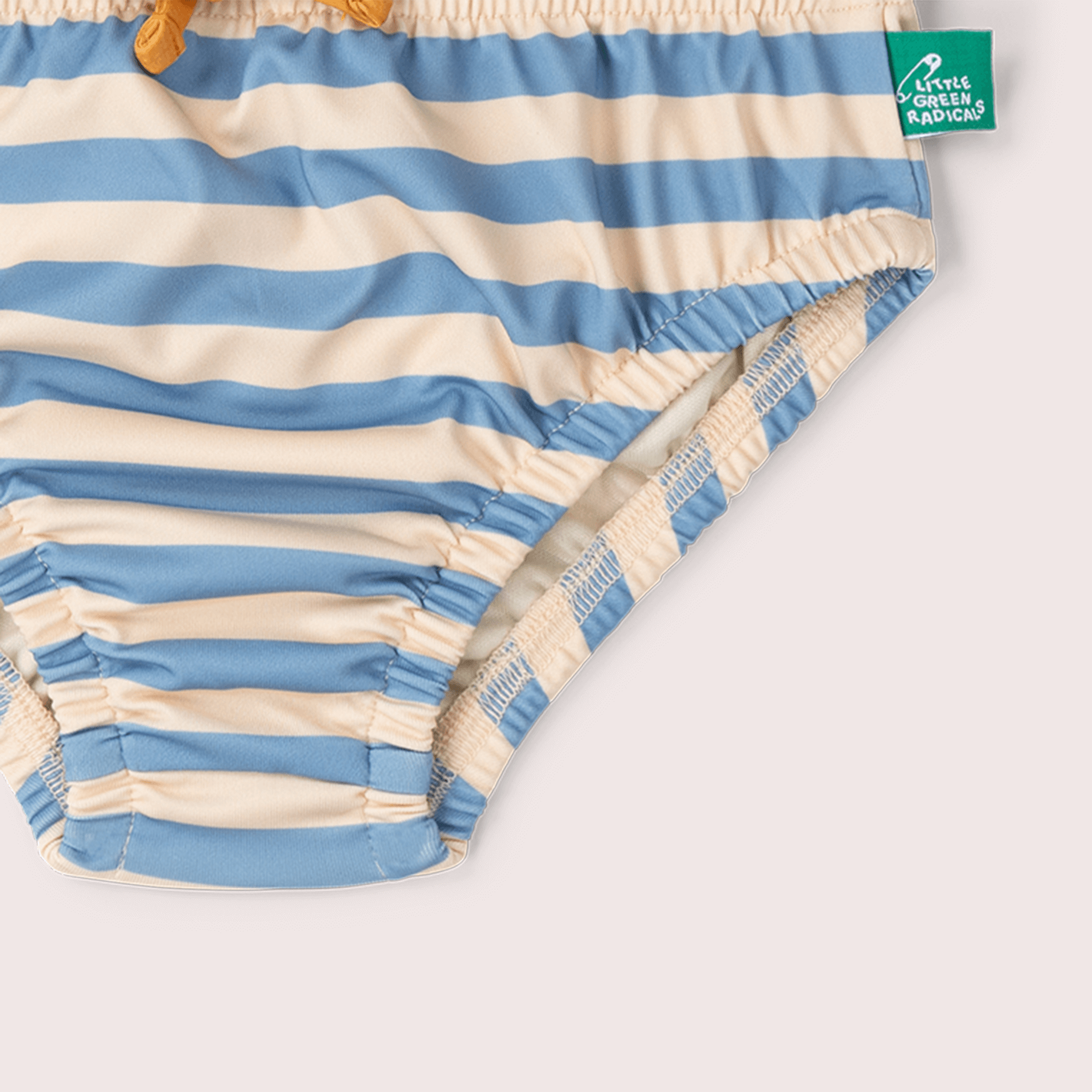 Hazy Blue Striped Reusable Swimming Nappy