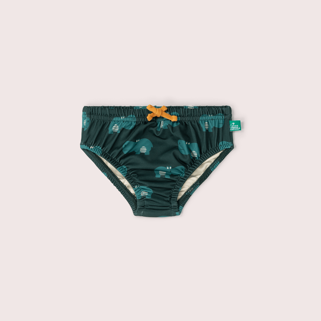 Happy Hippos Reusable Swimming Nappy Green / 12-24m
