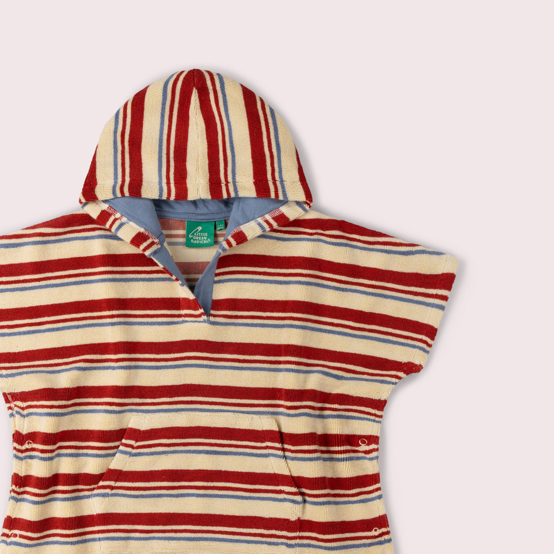Beach Stripe Kids Towel Poncho