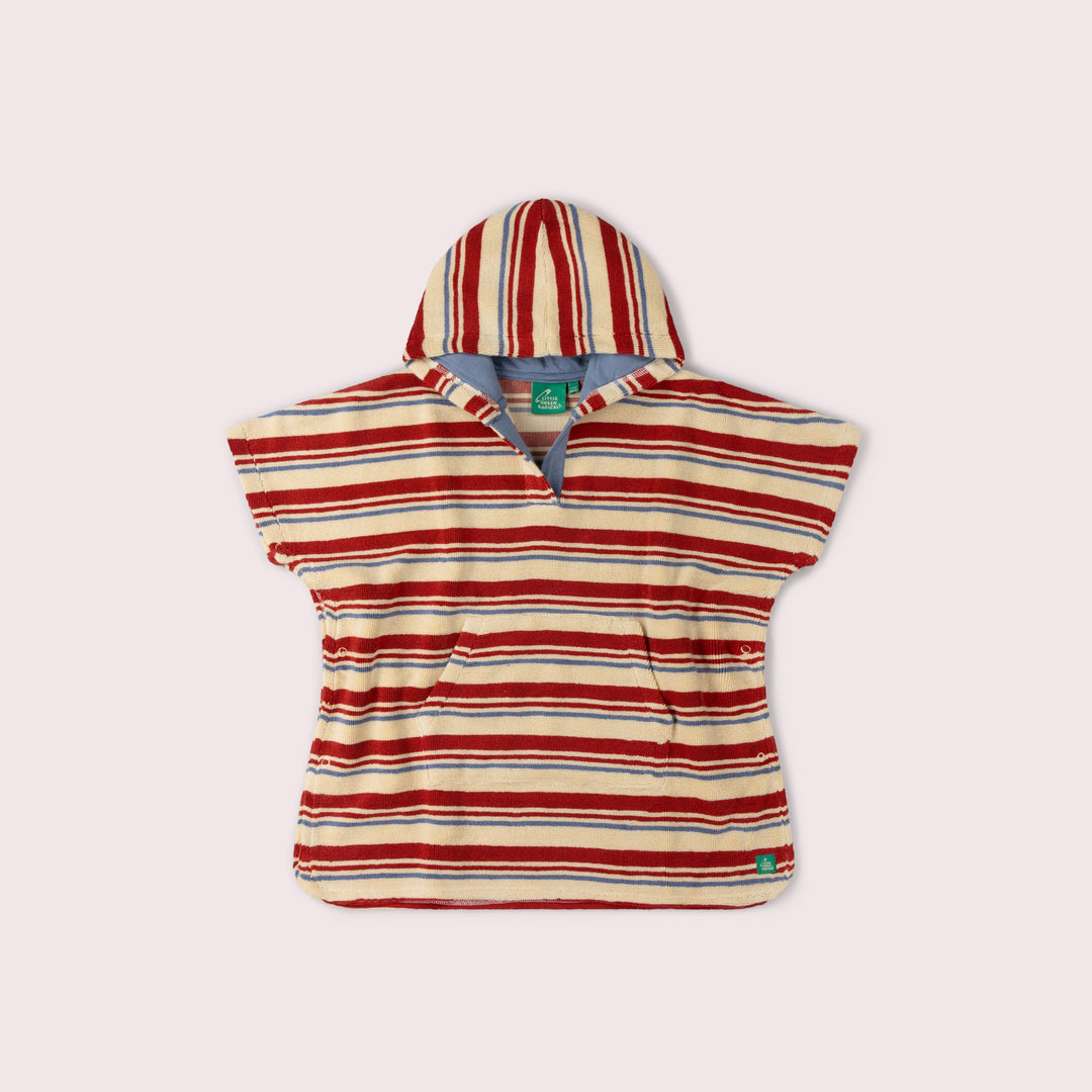 Beach Stripe Kids Towel Poncho