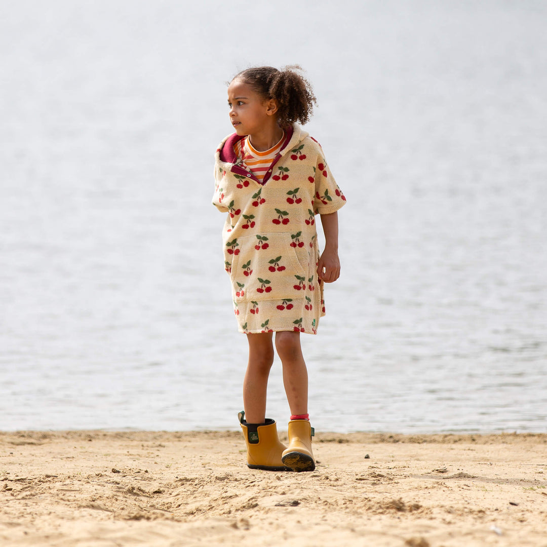 Little Cherries Kids Towel Poncho