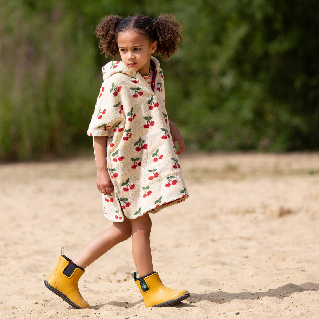 Little Cherries Kids Towel Poncho