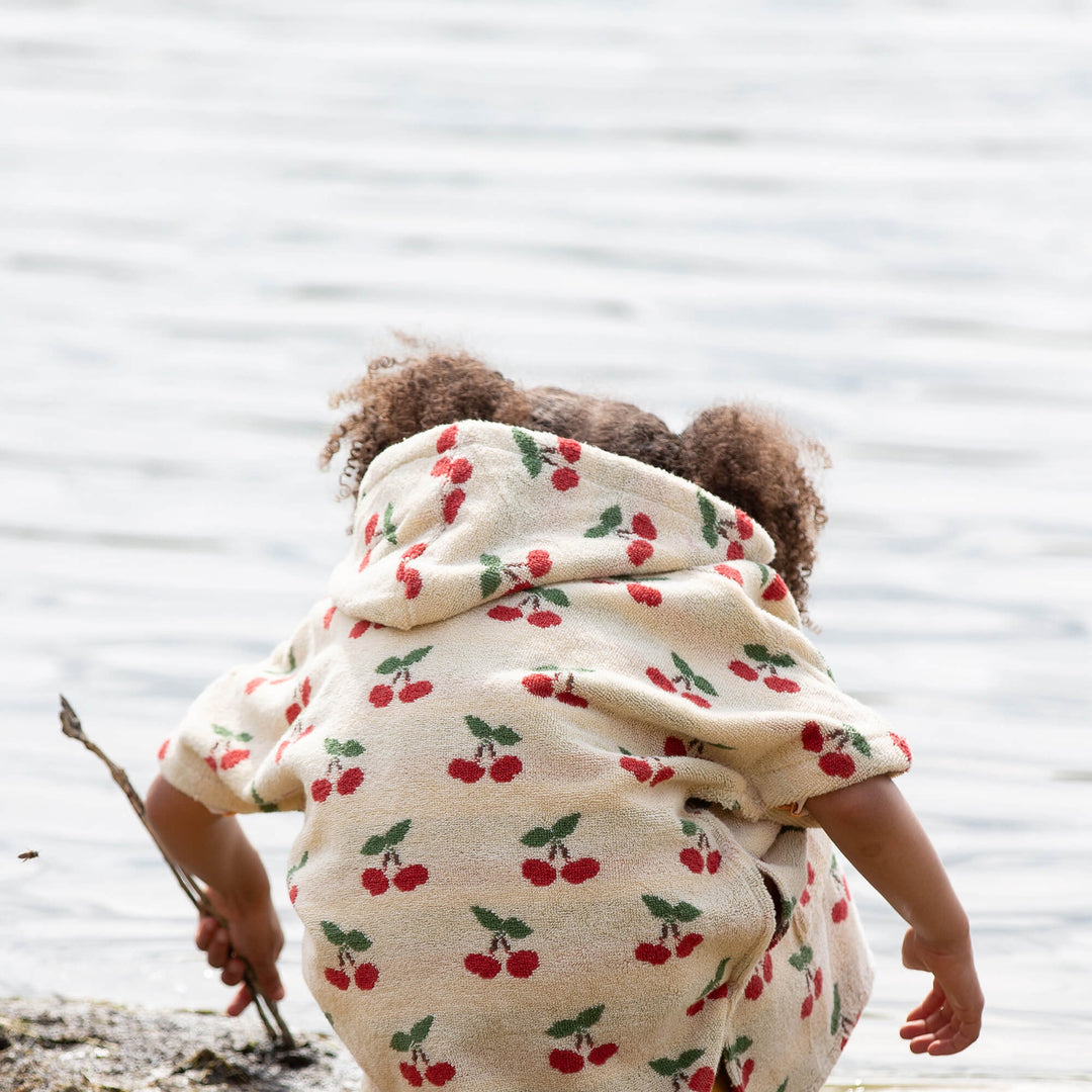Little Cherries Kids Towel Poncho