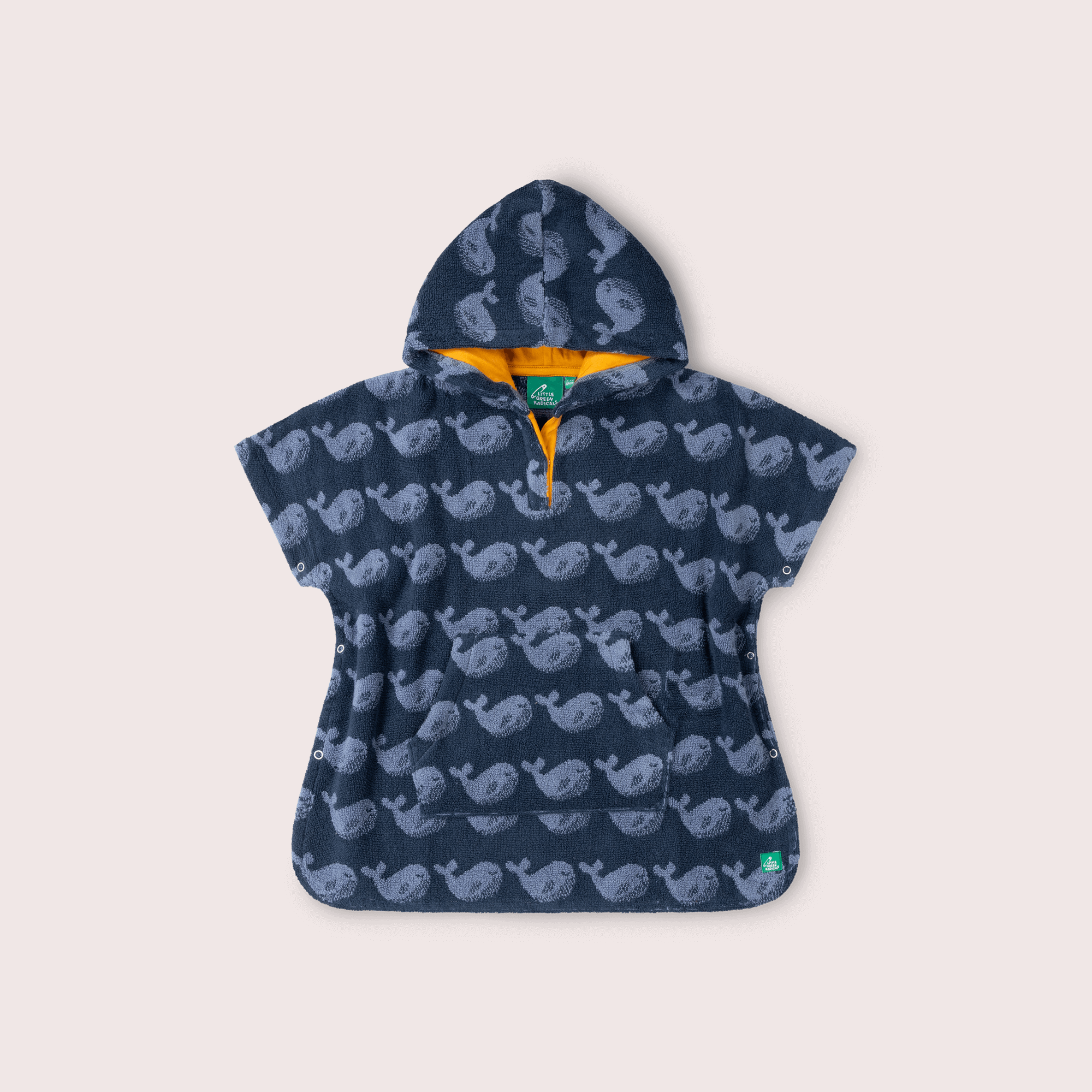 Singings Whale Kids Towel Poncho
