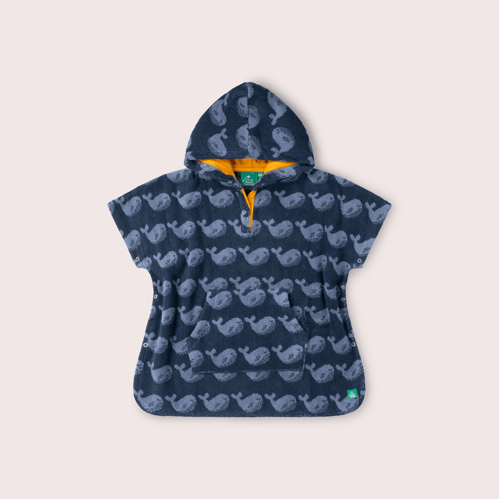Singings Whale Kids Towel Poncho