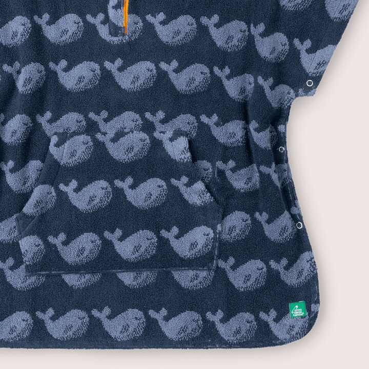 Singings Whale Kids Towel Poncho