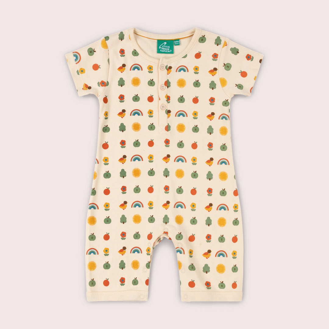 Vintage Rainbows Organic Romper