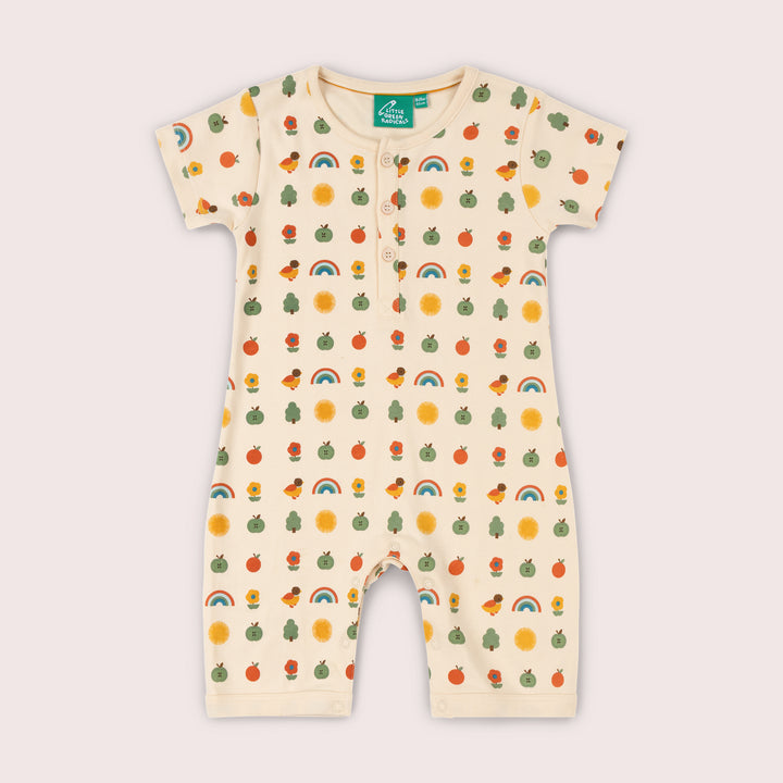 Vintage Rainbows Organic Romper