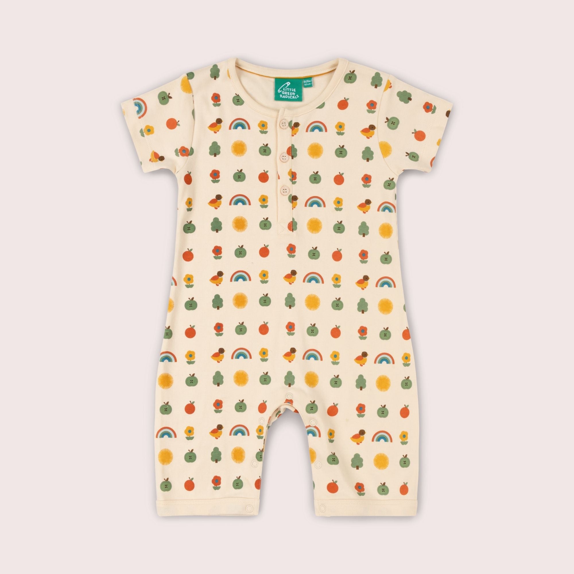 Vintage Rainbows Organic Romper
