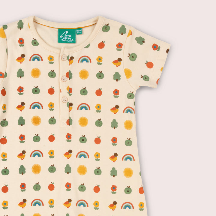Vintage Rainbows Organic Romper