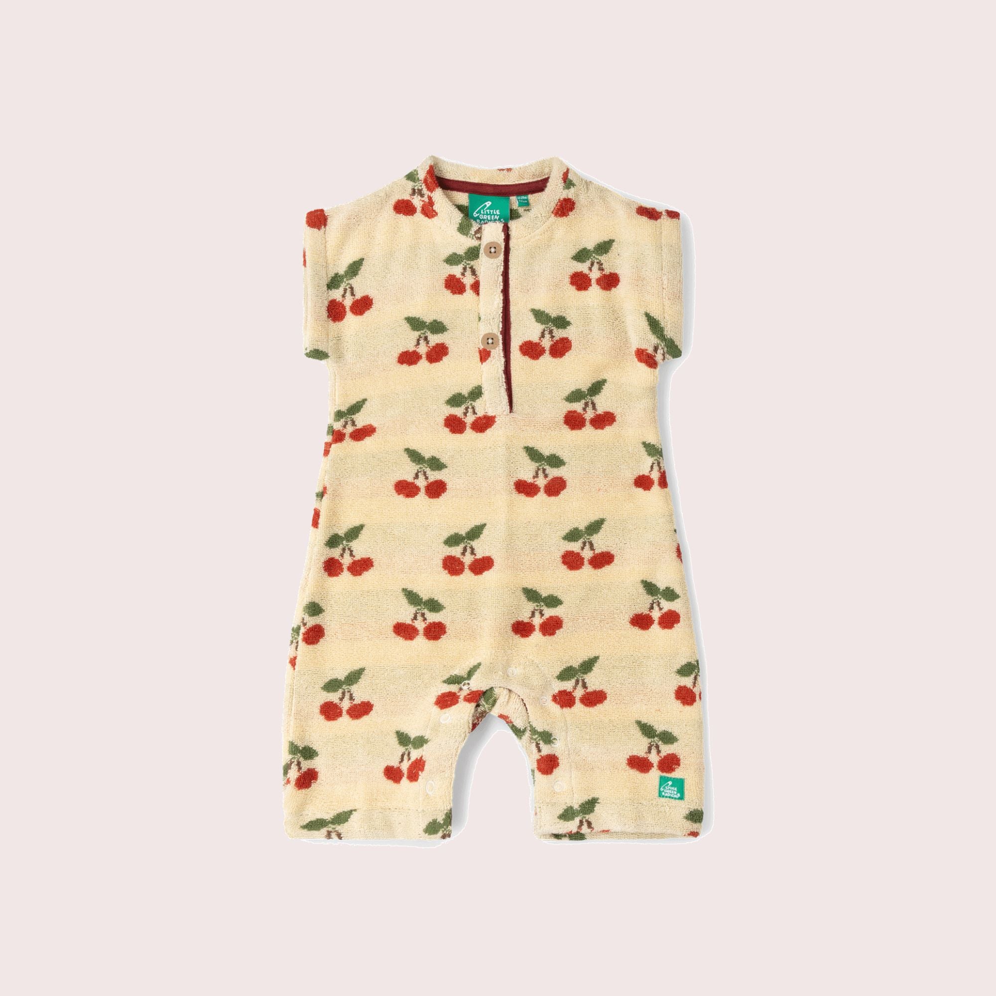 Little Cherries Towelling Romper
