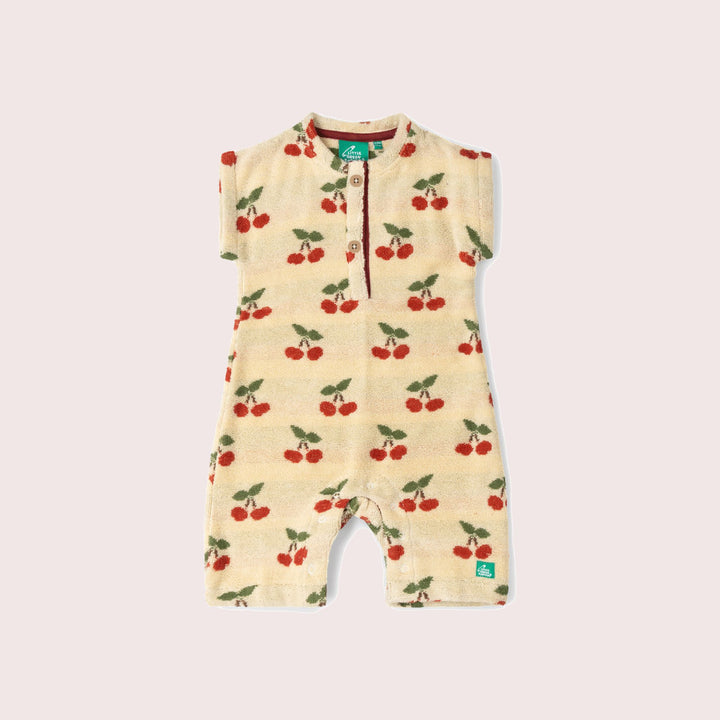 Little Cherries Towelling Romper