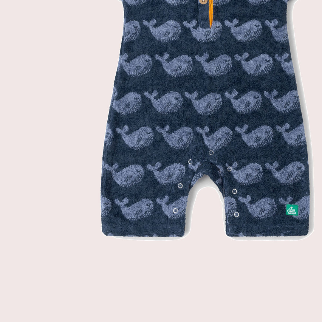 Singing Whales Towelling Romper