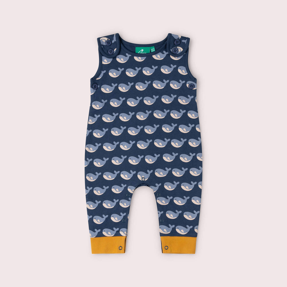 Singing Whales Everyday Dungarees Blue / 18-24m