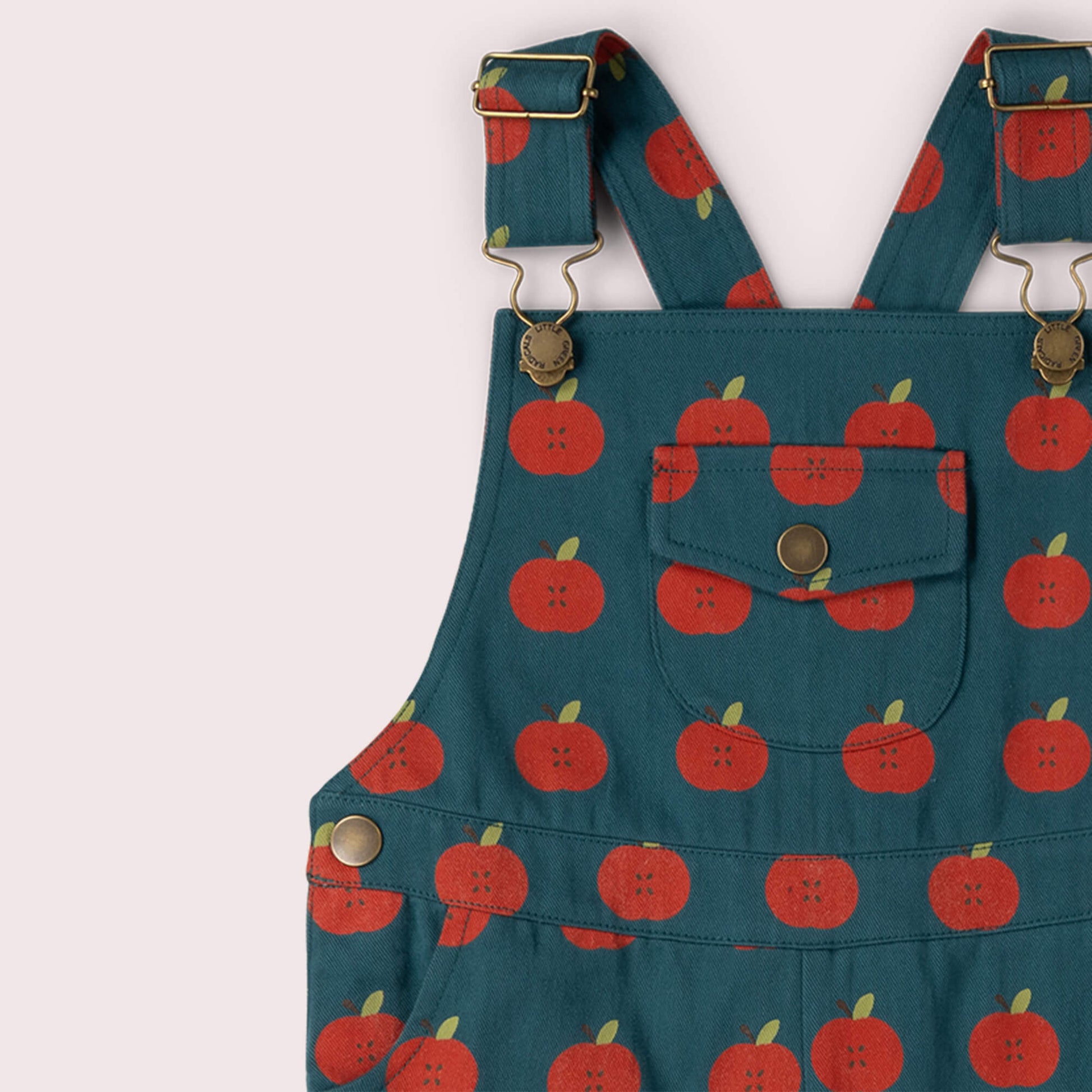 Apple Dungaree Shorts Blue / 18-24m