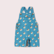 Blue Elephants Dungaree Shorts Blue / 18-24m