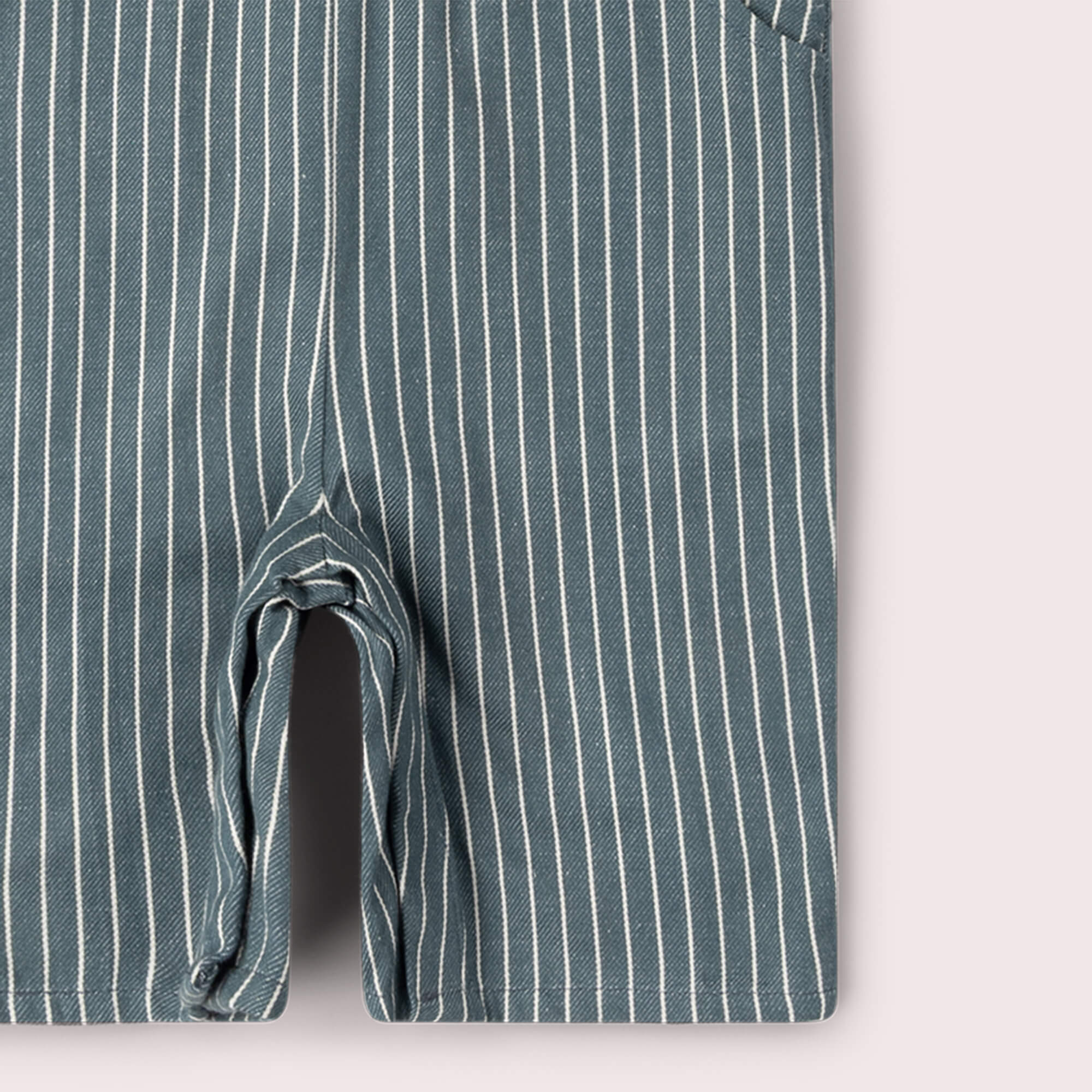 Navy Striped Dungaree Shorts Navy / 18-24m