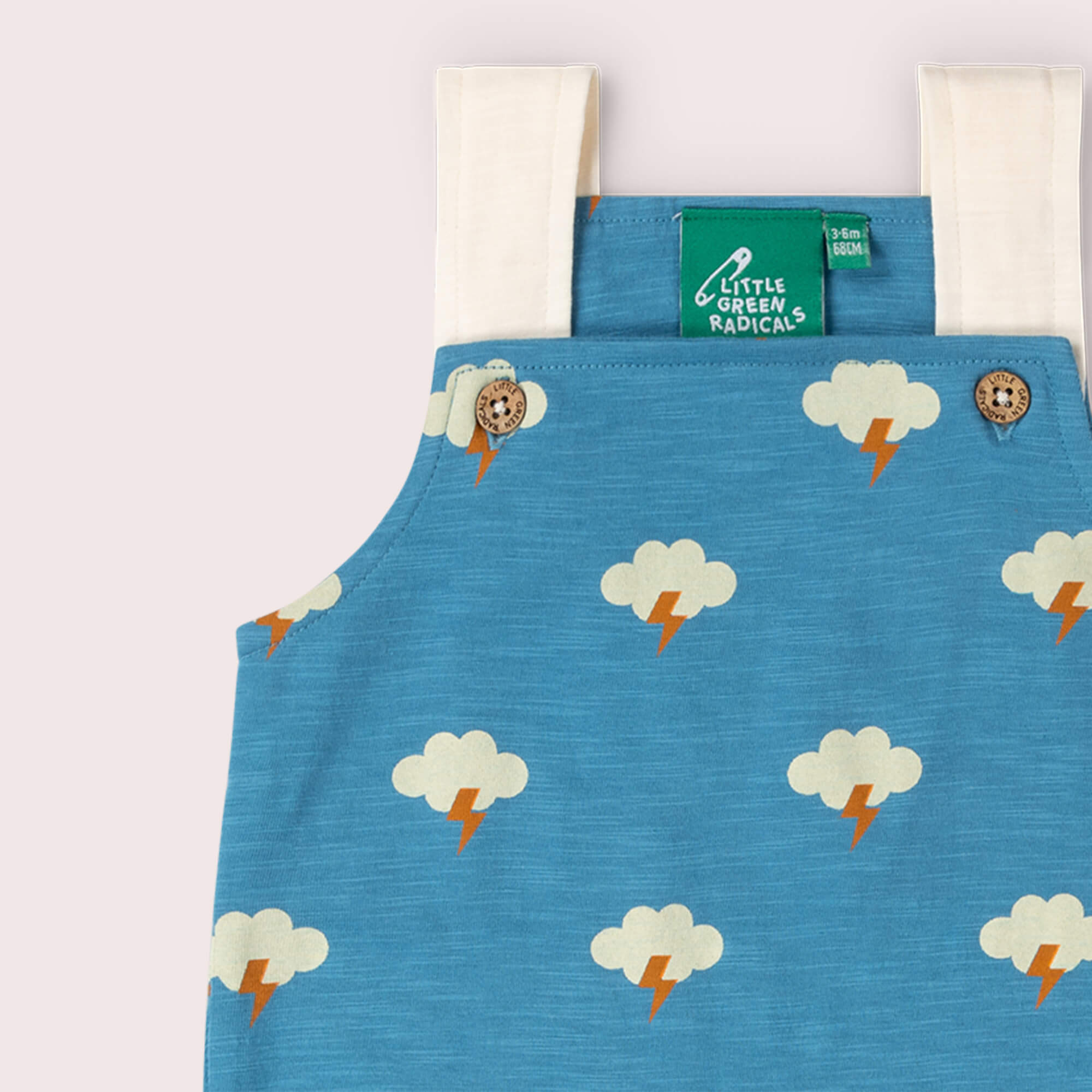 All Weather Storytime Dungaree Shorts Blue / 18-24m