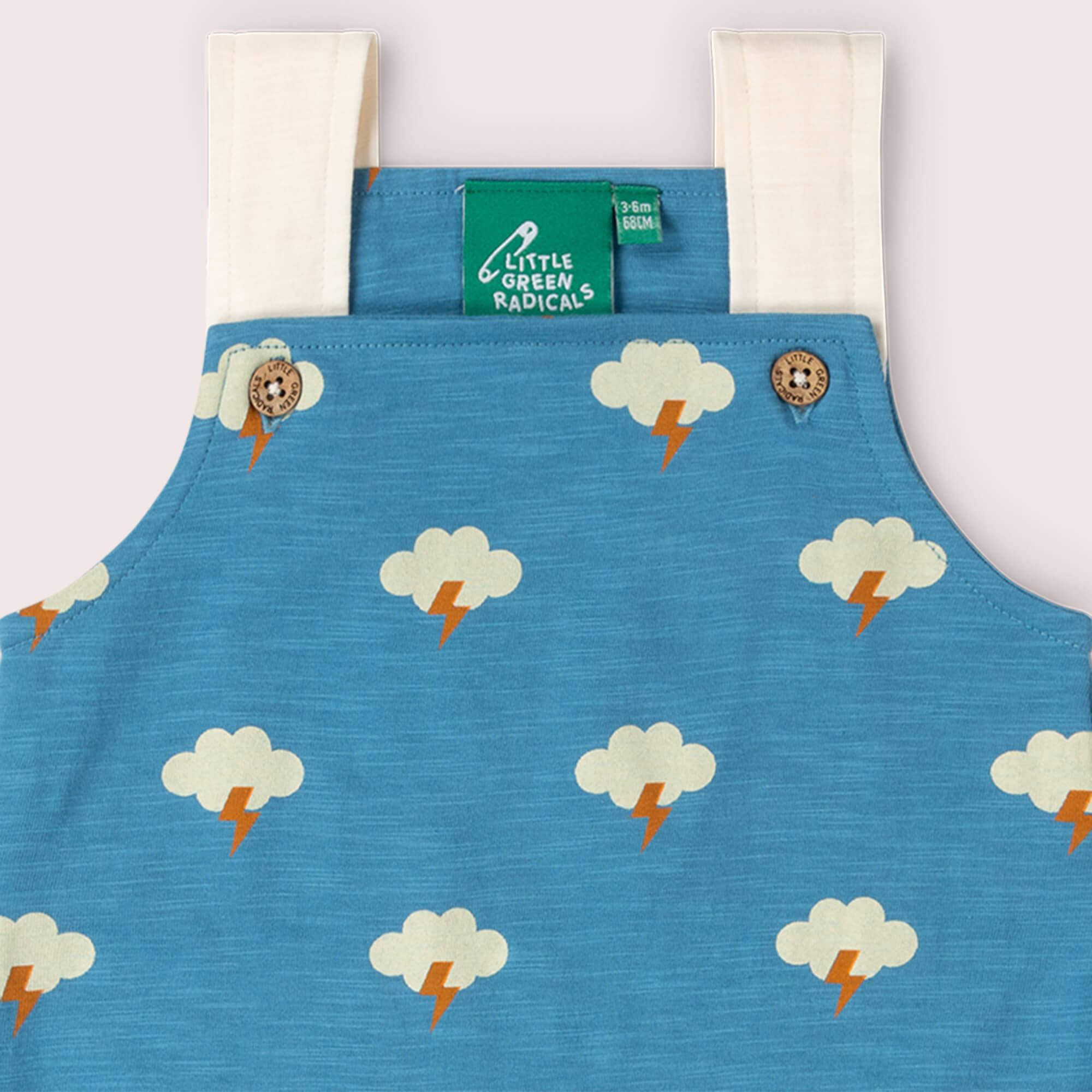 All Weather Storytime Dungaree Shorts Blue / 18-24m