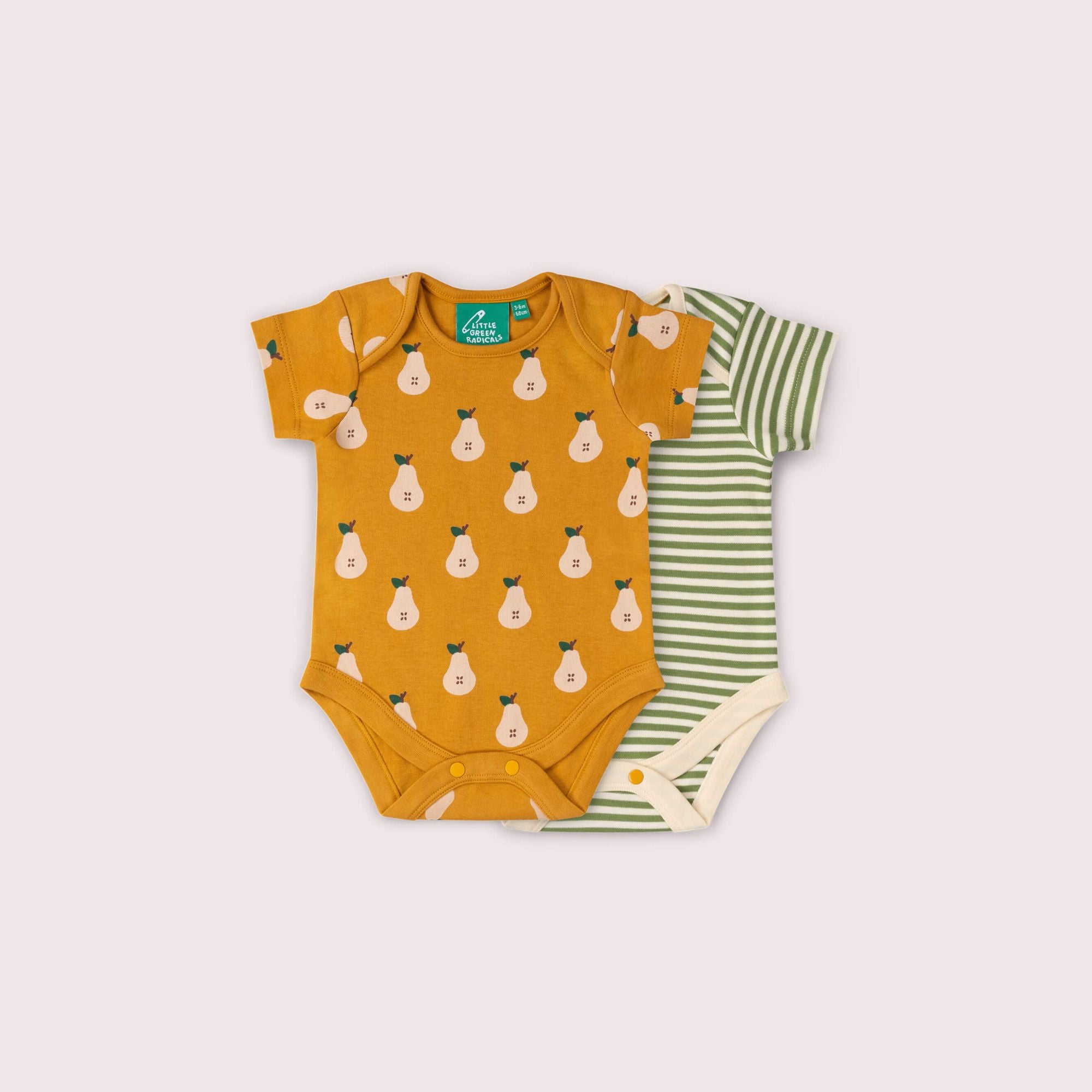 Summer Pears Organic Baby Bodysuit 2 Pack