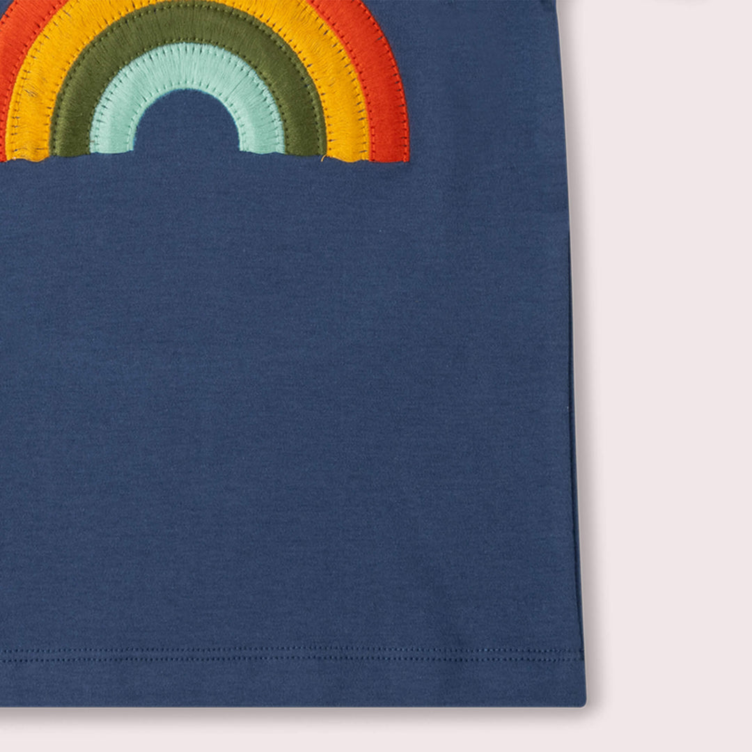 Summer Rainbow Organic Short Sleeve T Shirt Blue / 18-24m
