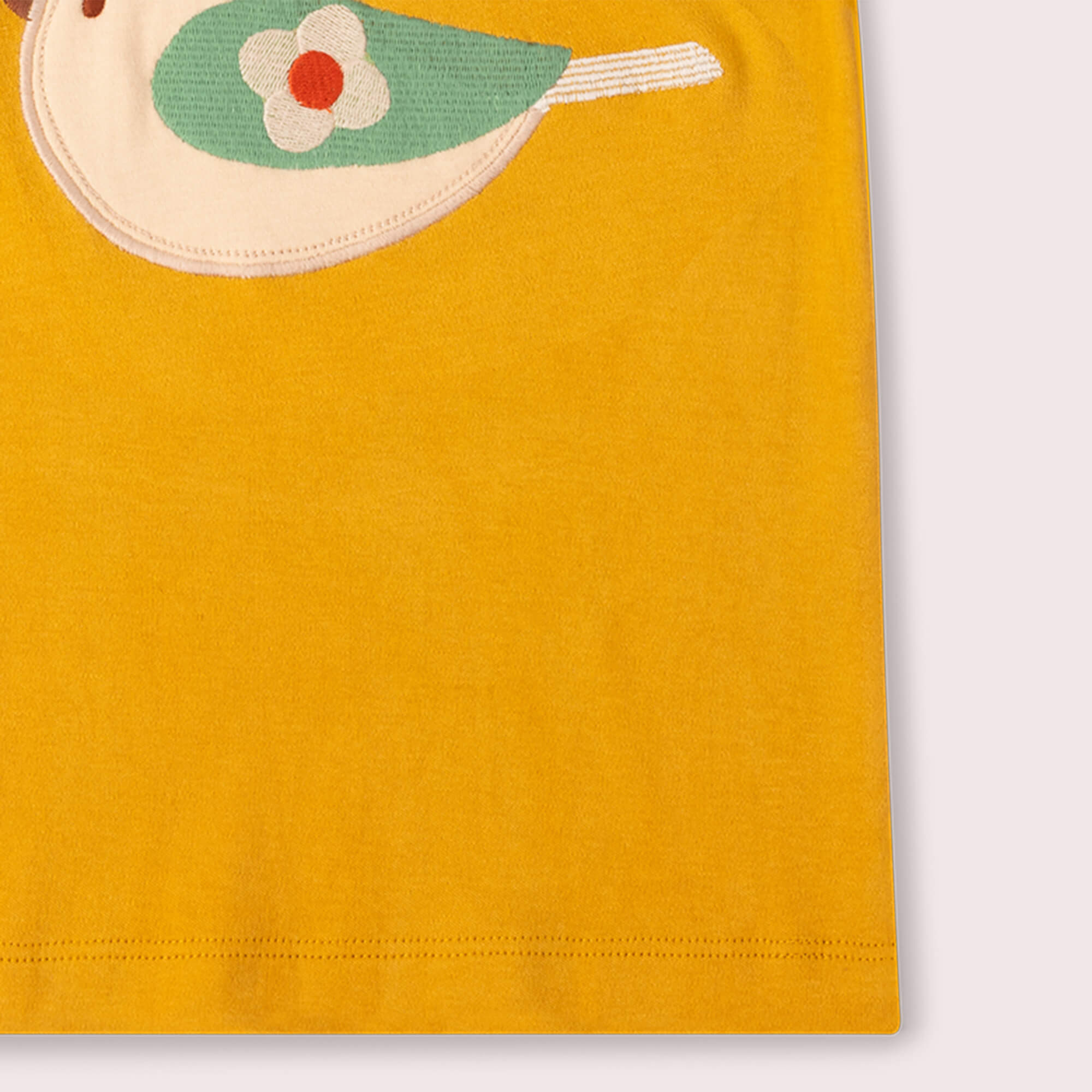 Spring Bird Organic Short Sleeve T Shirt Gold / 18-24m