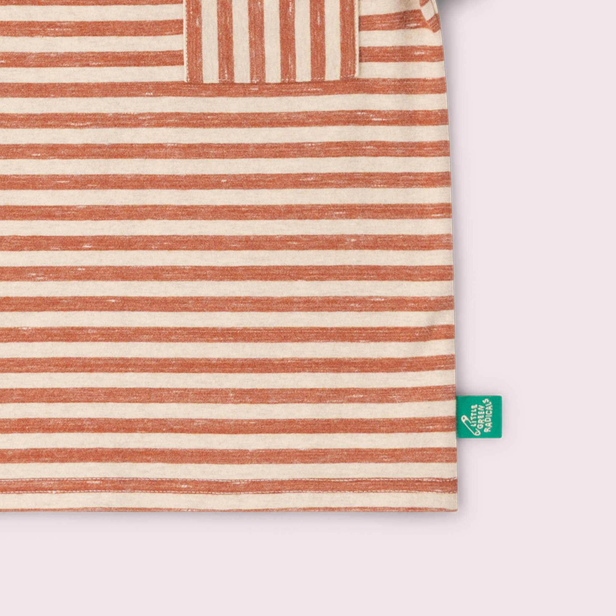 Burnt Ochre Striped Short Sleeve Essential T-Shirt Red / 18-24m