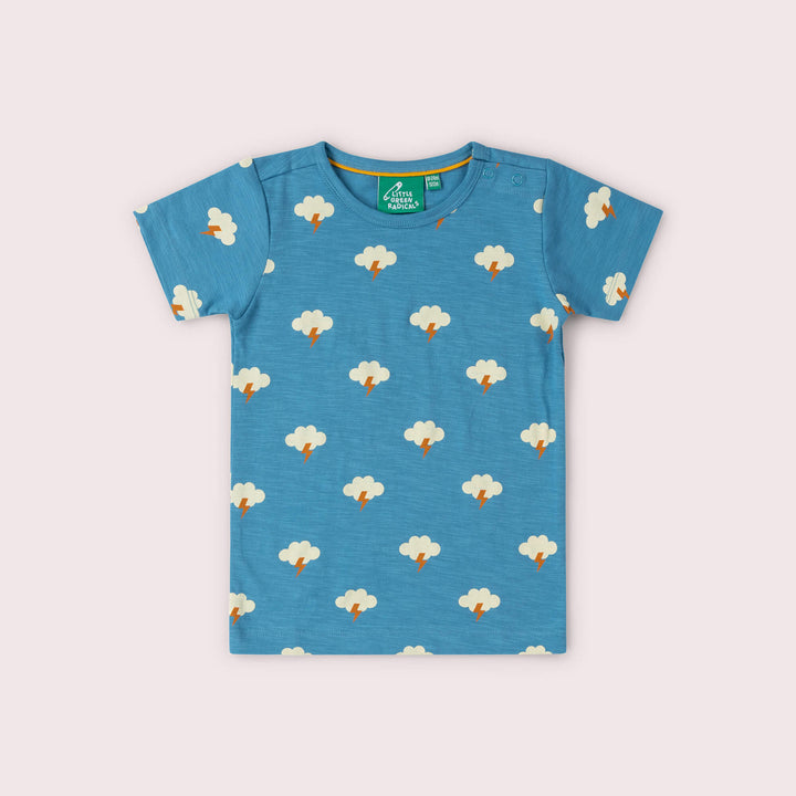 All Weather Short Sleeve Popper T Shirt Blue / 18-24m