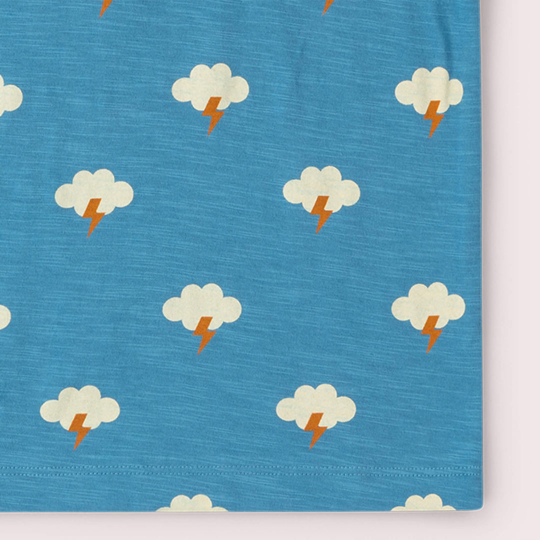 All Weather Short Sleeve Popper T Shirt Blue / 18-24m