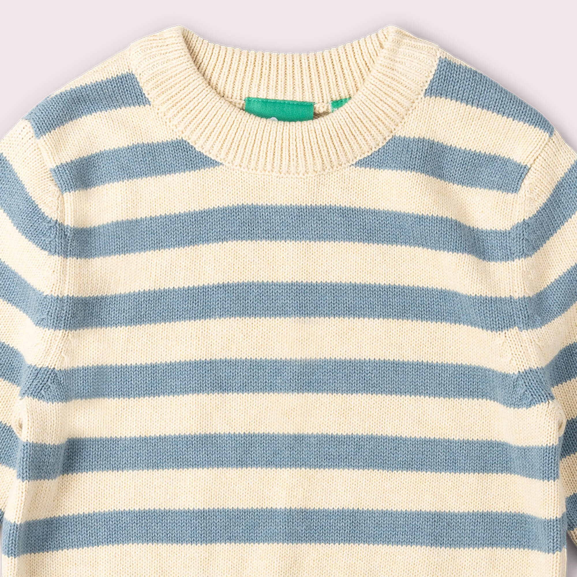 Hazy Blue Striped Knitted Jumper Blue / 12-24m