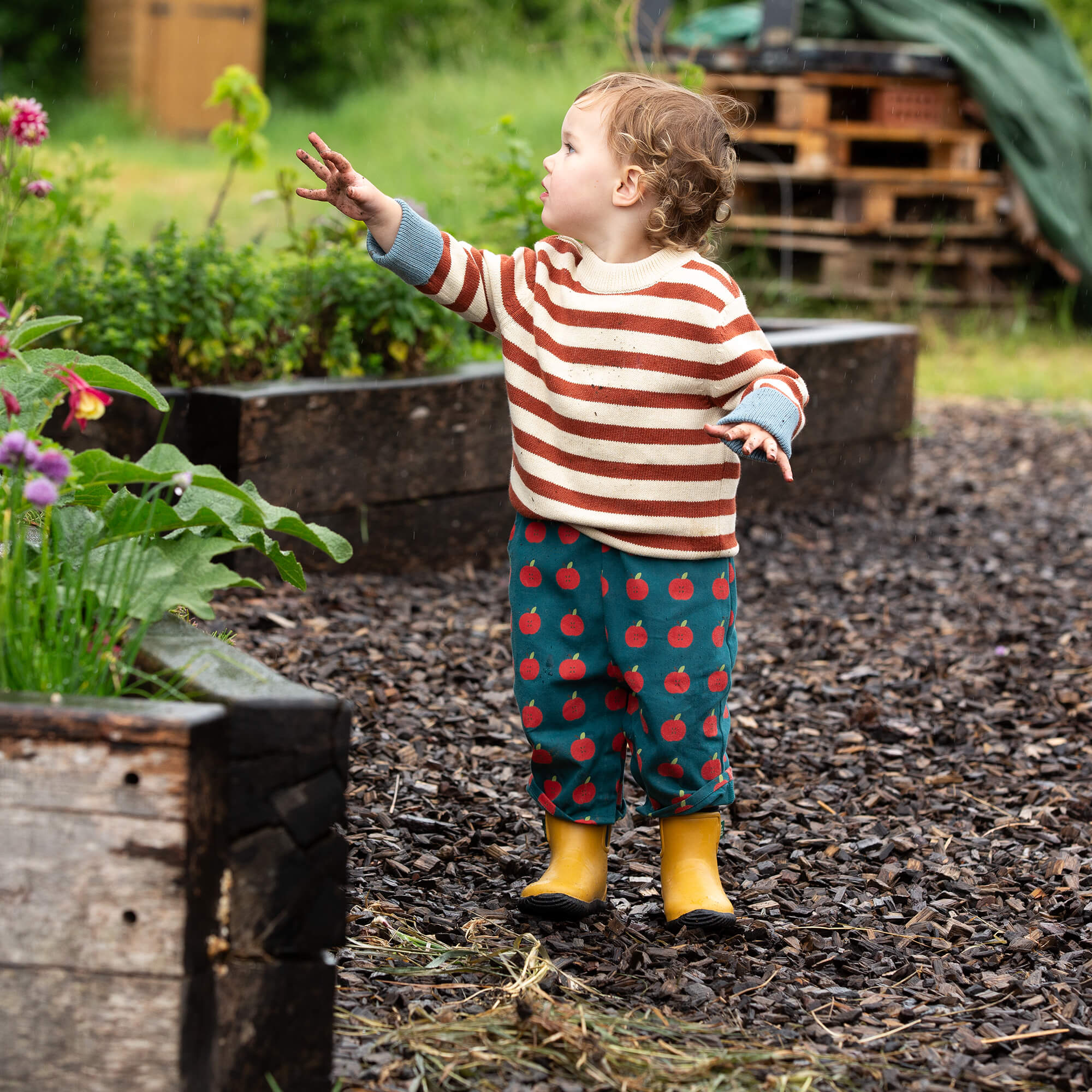 Ginger Striped Knitted Jumper Red / 12-24m