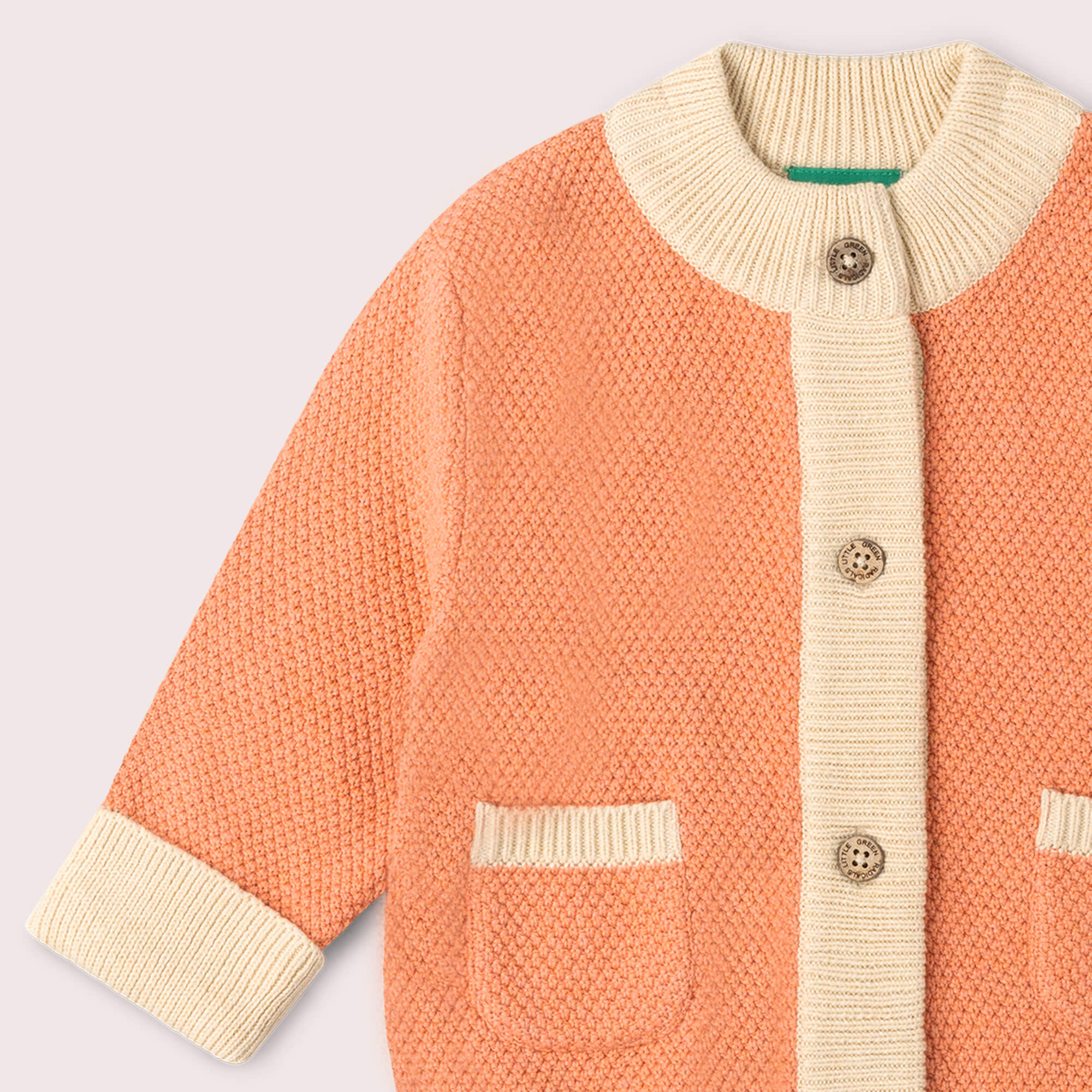 Coral Snuggly Knitted Cardigan Pink / 12-24m