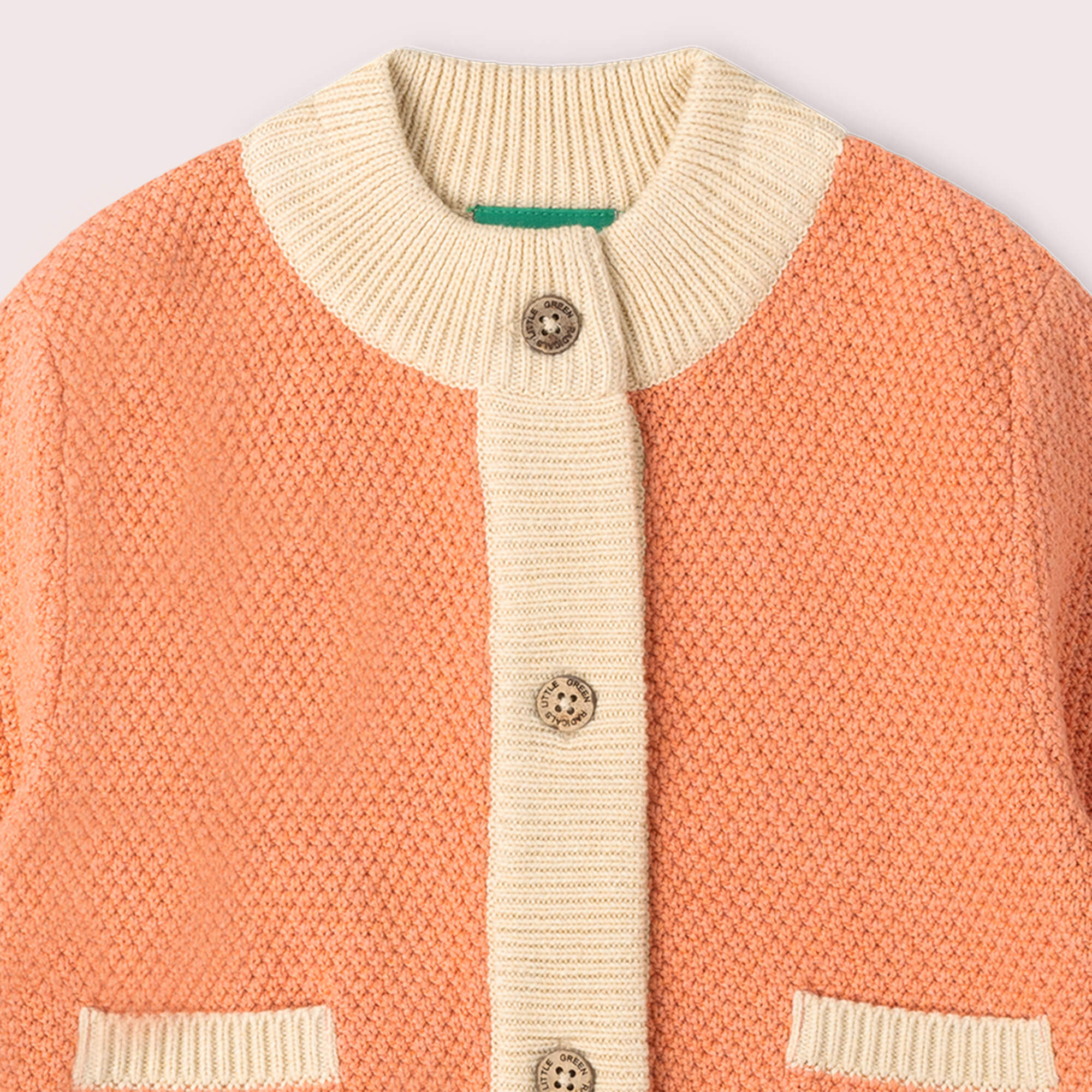 Coral Snuggly Knitted Cardigan Pink / 12-24m