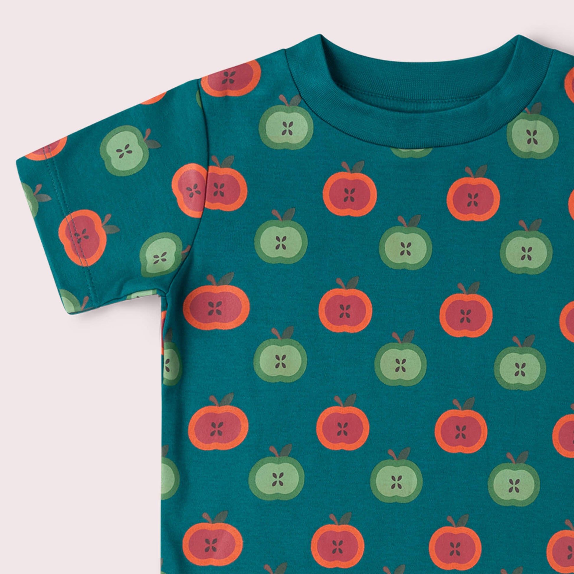 Apple Picking Short Sleeve T Shirt Blue / 18-24m