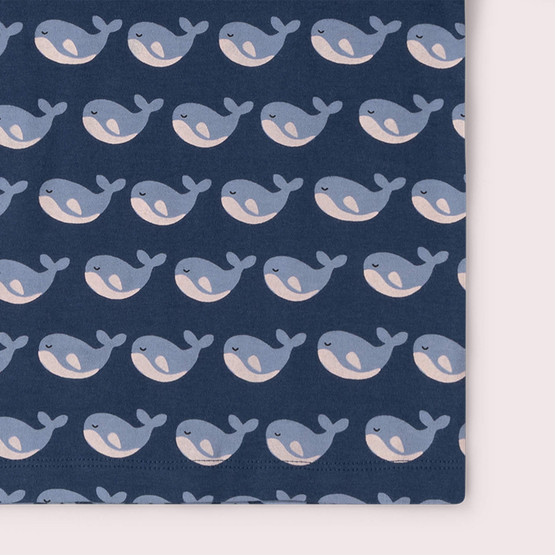 Singing Whales Short Sleeve T Shirt Blue / 18-24m