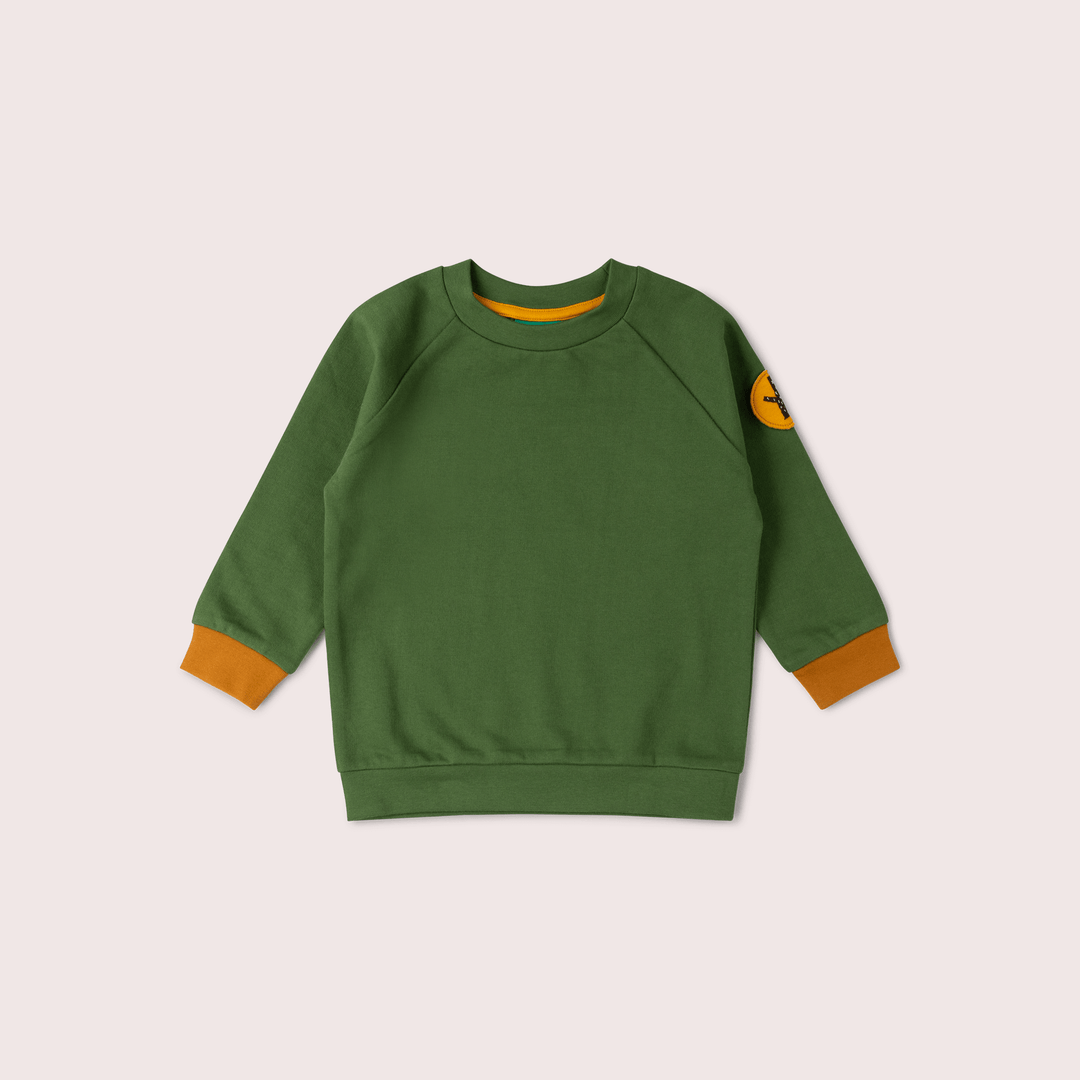 Woodland Green Raglan Sweatshirt Green / 18-24m