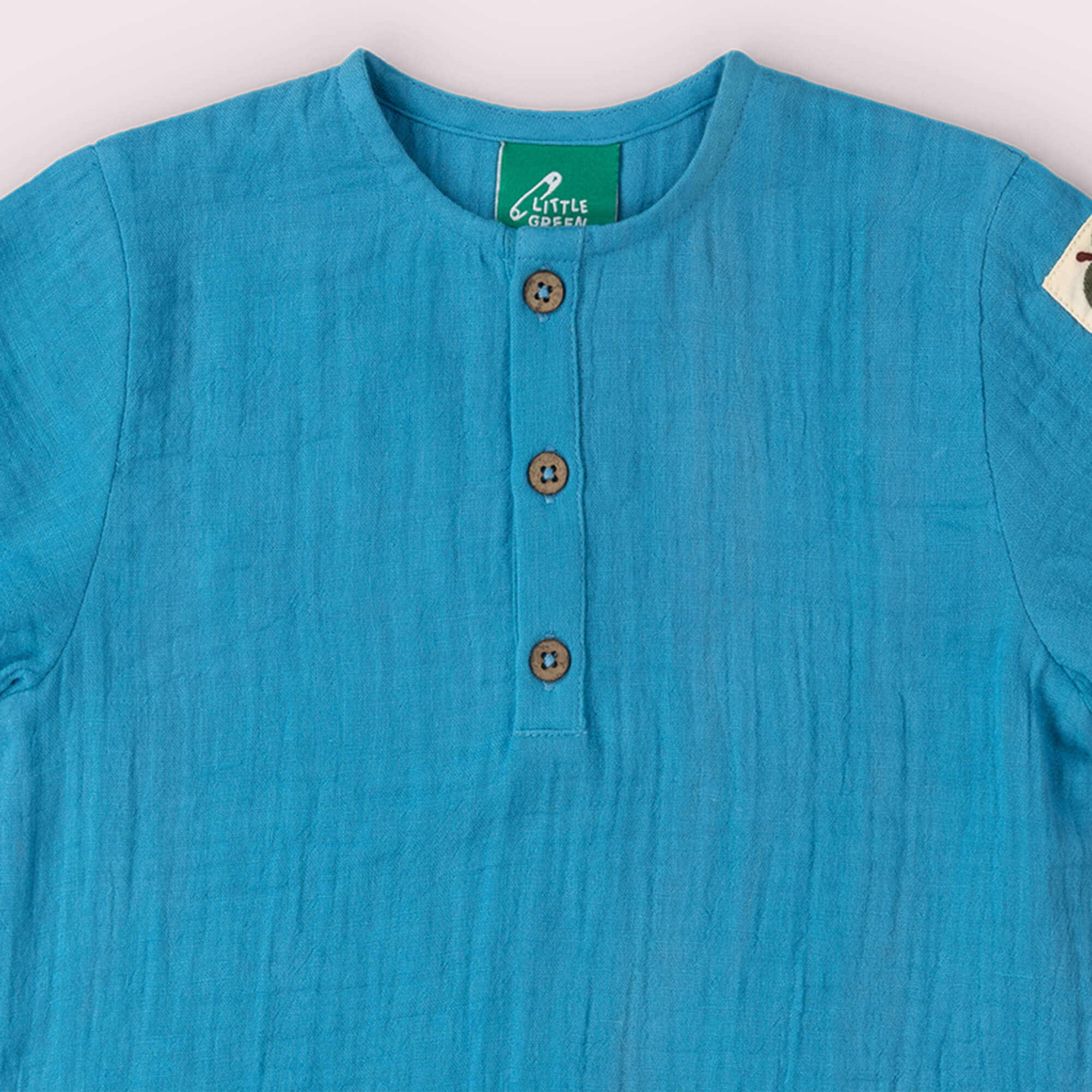 Blue Moon Short Sleeved Henley Top Blue / 18-24m