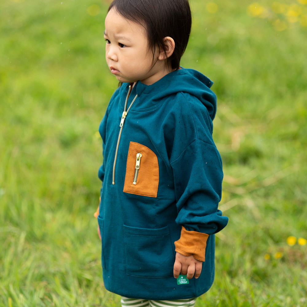 Atlantic Deep Quarter Zip Hoodie Blue / 18-24m