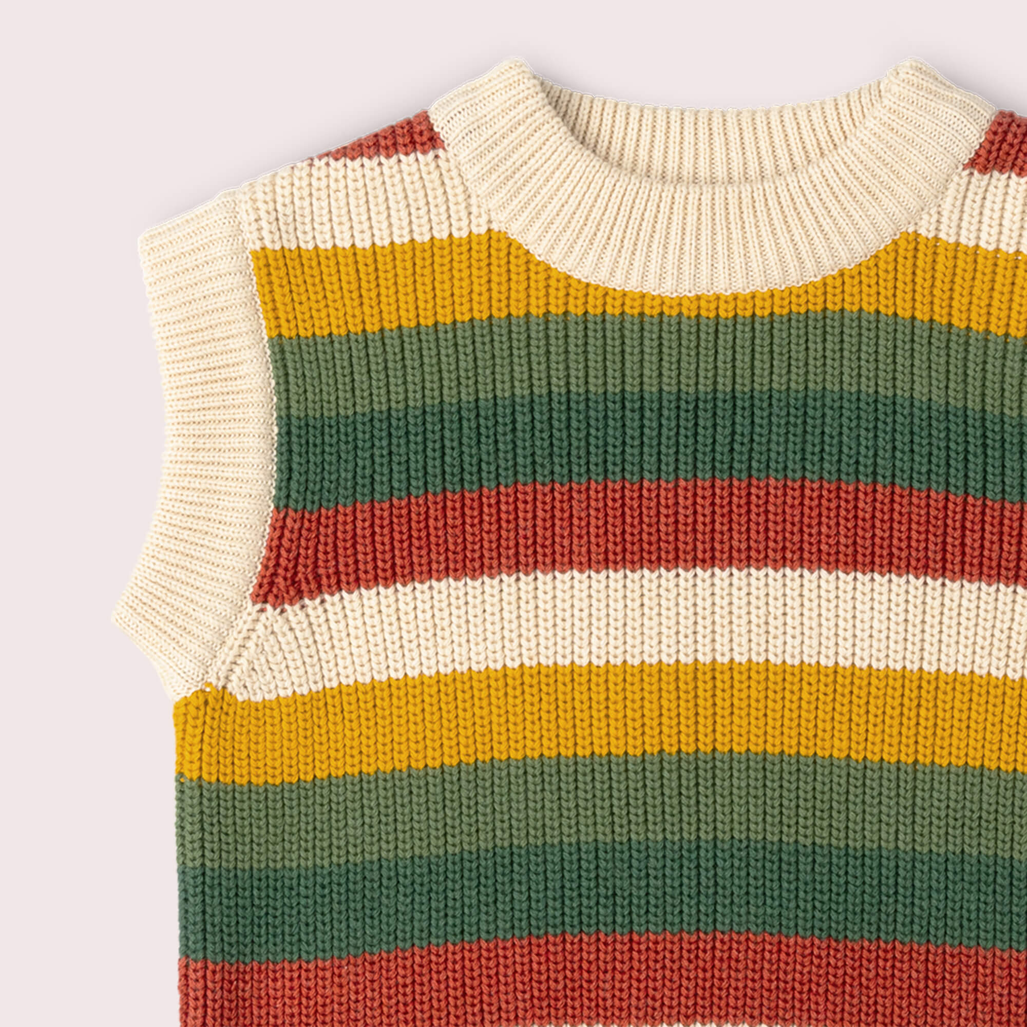 Spring Rainbow Knitted Snuggly Pullover MULTI / 12-24m