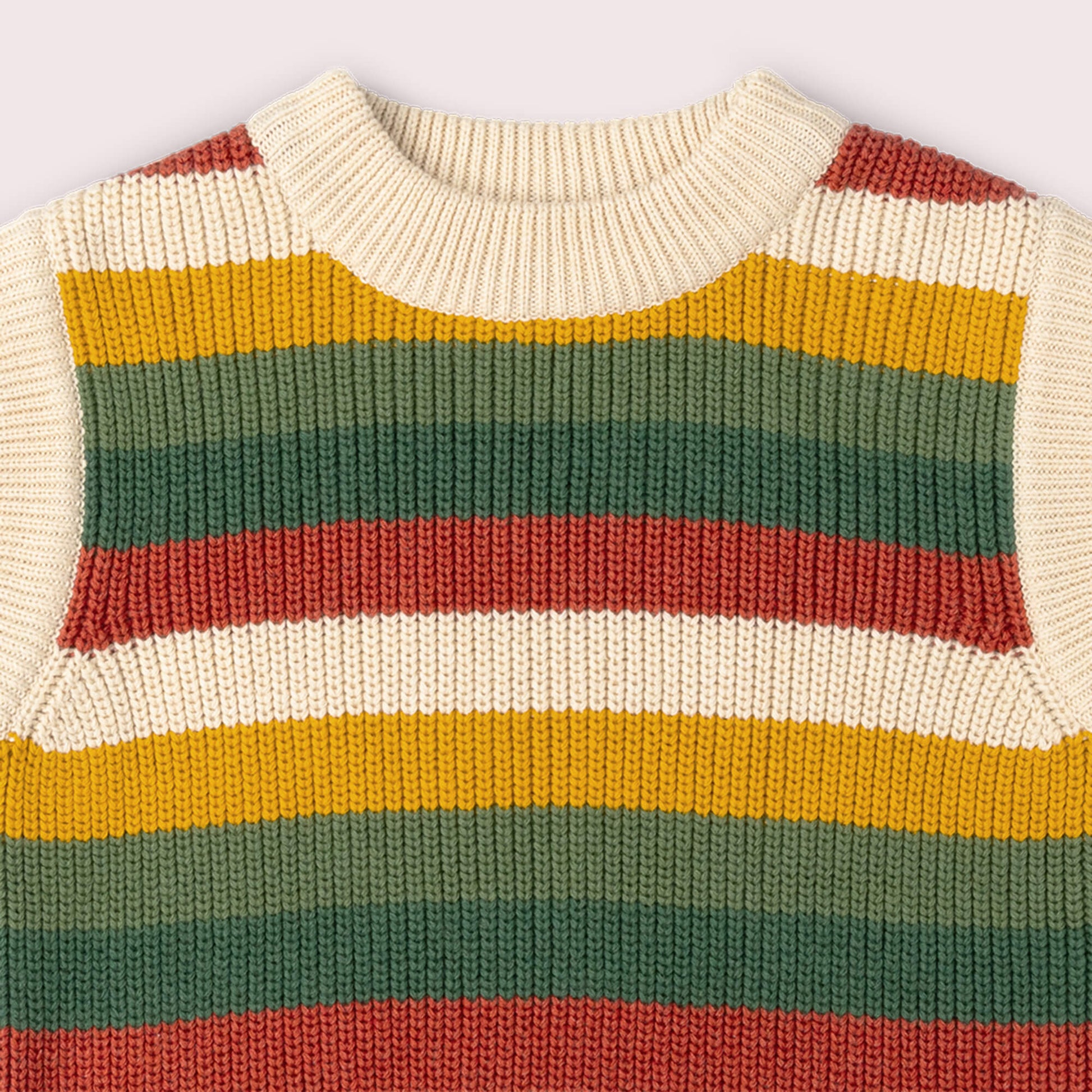 Spring Rainbow Knitted Snuggly Pullover MULTI / 12-24m