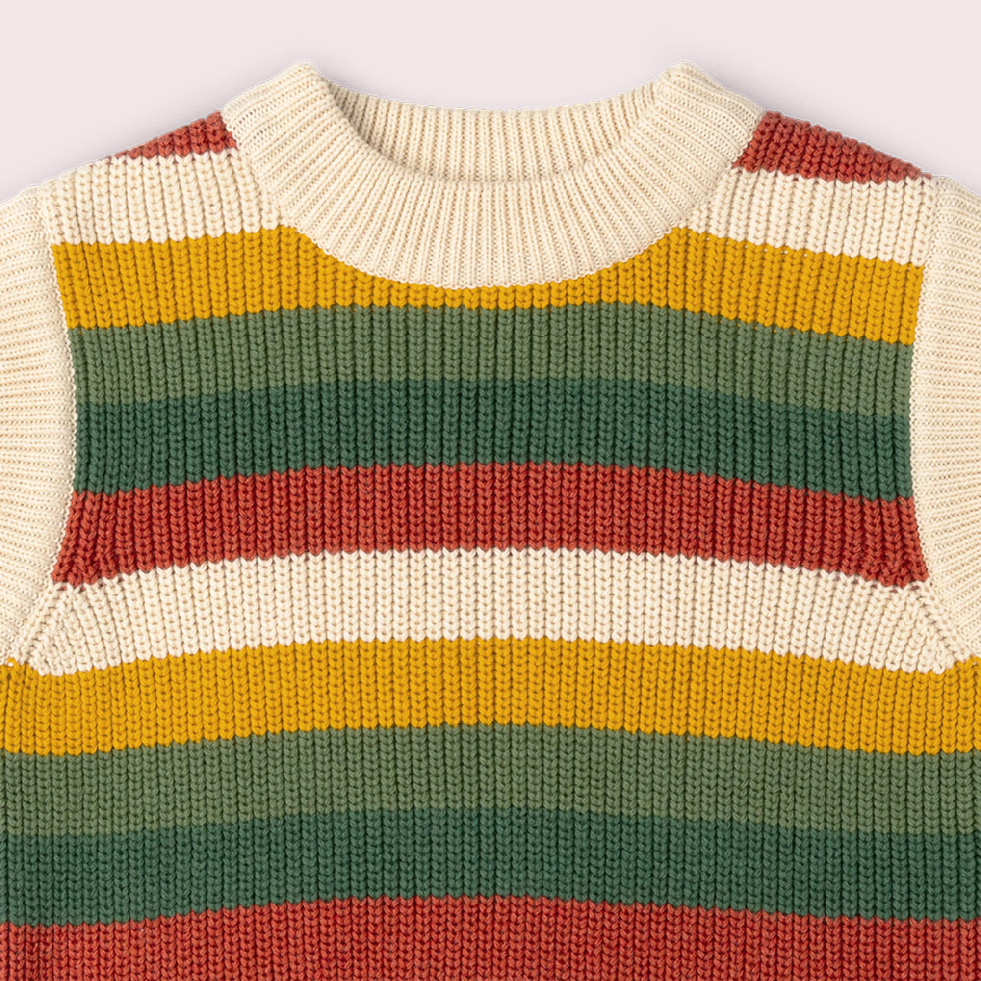 Spring Rainbow Knitted Snuggly Pullover MULTI / 12-24m