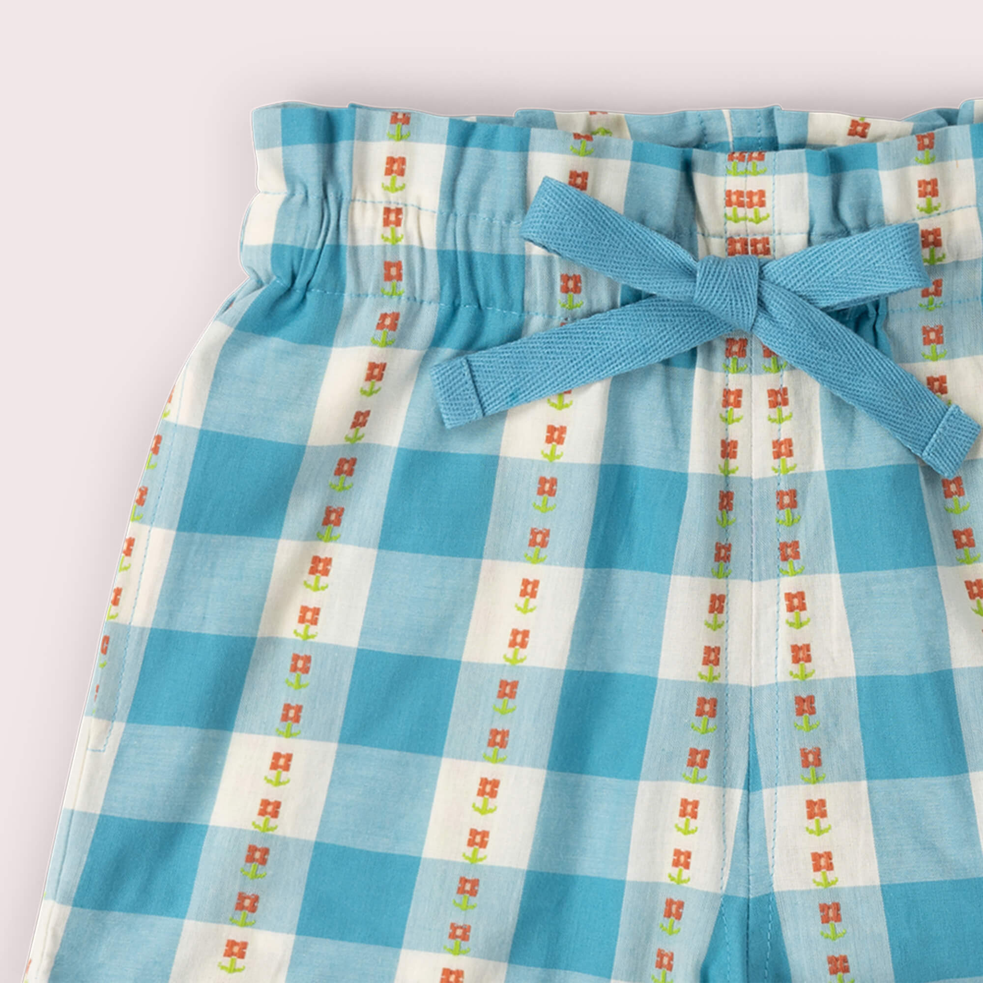Blue Flowers By The Sea Shorts Blue / 18-24m