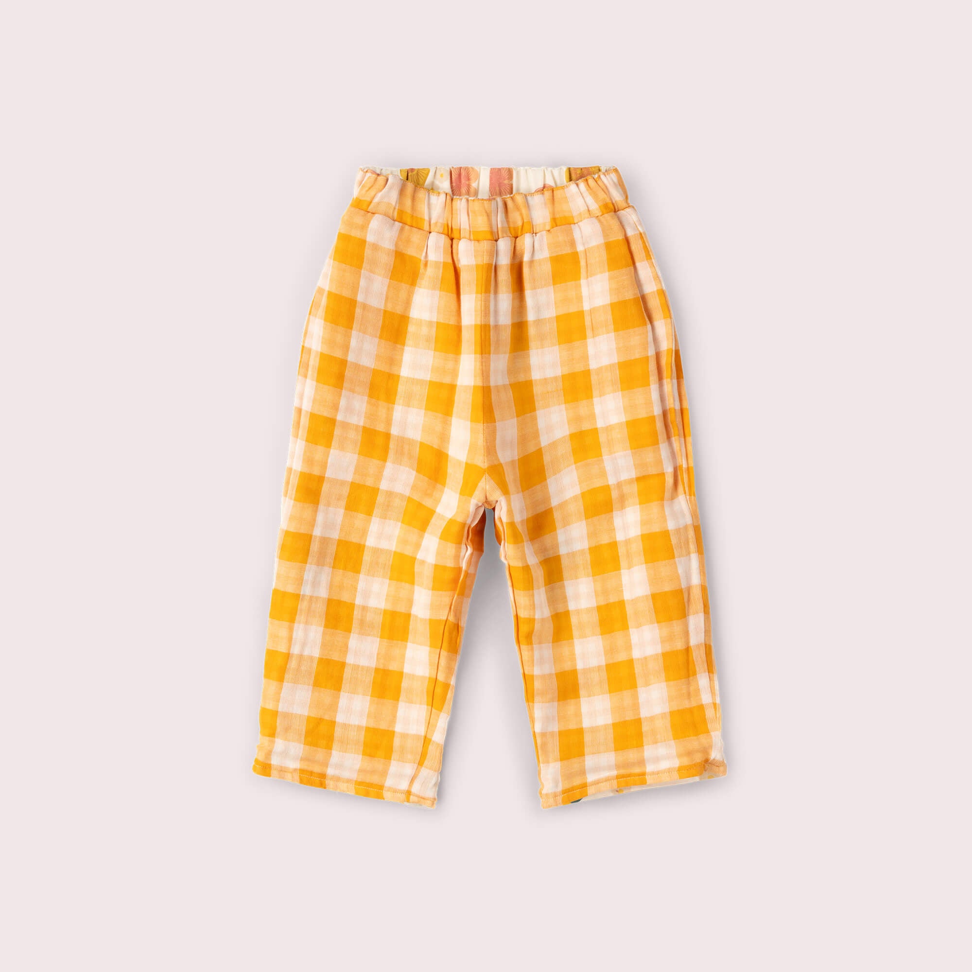 Flora Reversible Pull On Trousers Cream / 18-24m