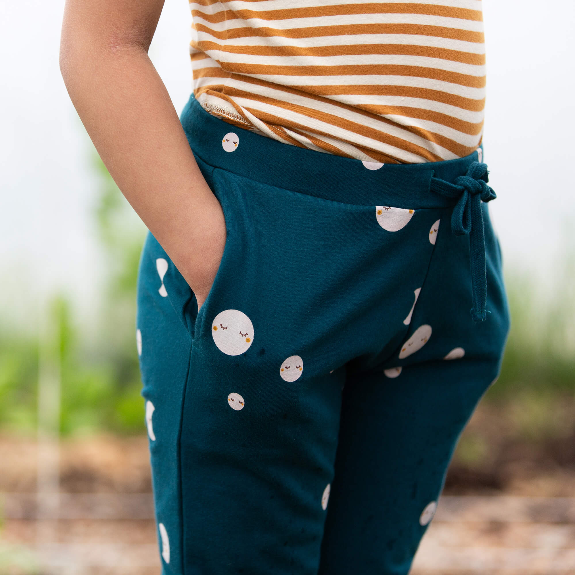 Midnight Moon Organic Cosy Joggers Blue / 18-24m