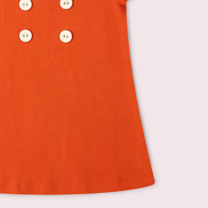 Red Button Boatneck Tunic Dress Red / 18-24m