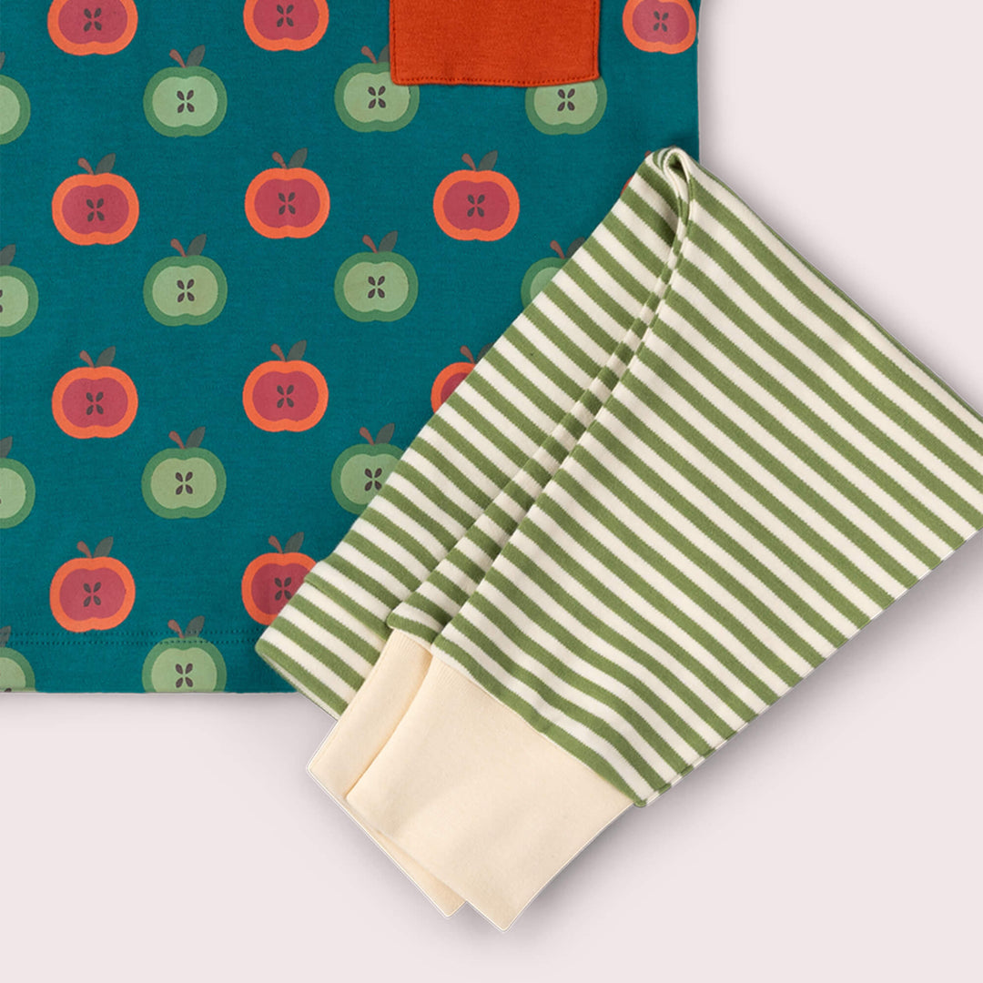 Apple Picking Organic T Shirt & Jogger Playset Blue / 18-24m